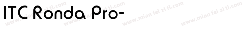 ITC Ronda Pro字体转换